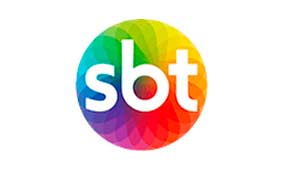 Logo do canal SBT.